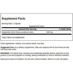 Swanson Hesperidin 500mg 60 Capsules - Pack of 2