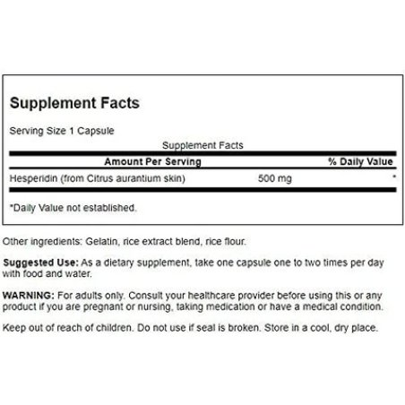 Swanson Hesperidin 500mg 60 Capsules - Pack of 2