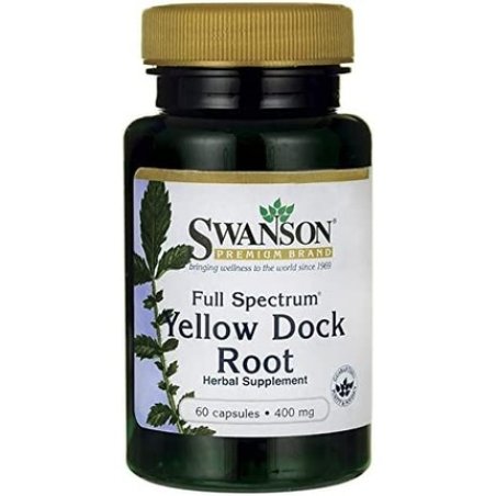 Swanson Full Spectrum Yellow Dock Root 400mg 60 Capsules