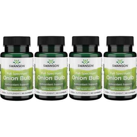 Swanson Full Spectrum Onion Bulb 400mg Herbal Supplement 60 Capsules
