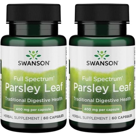 Swanson Full-Spectrum Parsley Leaf Extract Herbal Supplement 60 Capsules 400mg