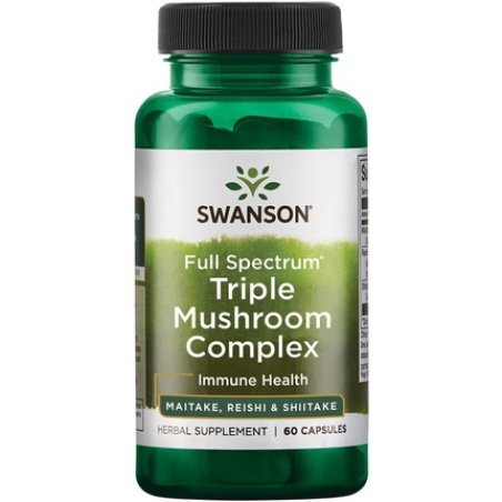 Swanson Full Spectrum Triple Mushroom Complex 60 Capsules