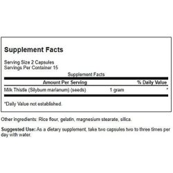 Swanson Full Spectrum Milk Thistle 500mg 30 Capsules