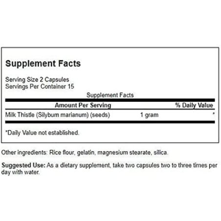 Swanson Full Spectrum Milk Thistle 500mg 30 Capsules