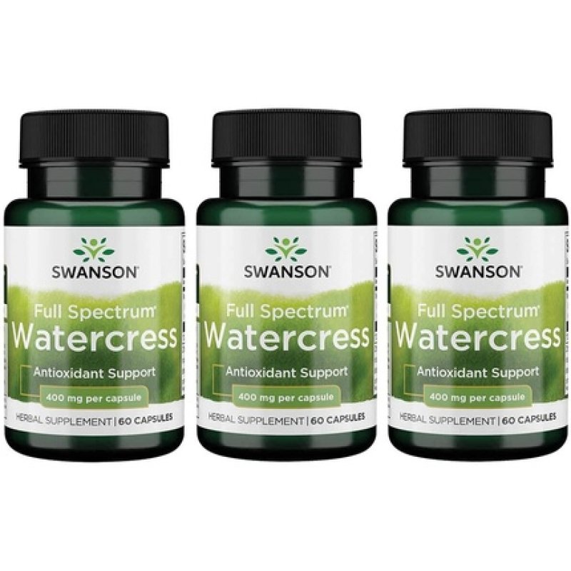 Swanson Full Spectrum Watercress 400mg 60 Capsules