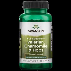 Swanson Full Spectrum Valerian Chamomile and Hops 60 Capsules