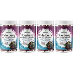 Swanson Elderberry Gummies with Zinc and Vitamin C Immune Support Supplement Berry Flavor 60 Gummies