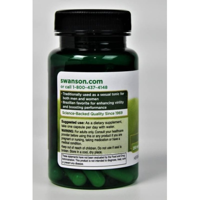 Swanson Muira Puama 10:1 Extract 250mg 60 Capsules