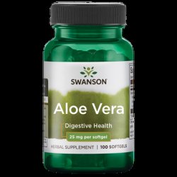 Swanson Superior Herbs Aloe Vera 25mg 100 Softgels