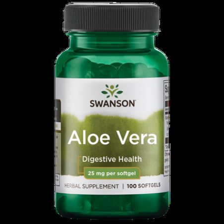Swanson Superior Herbs Aloe Vera 25mg 100 Softgels