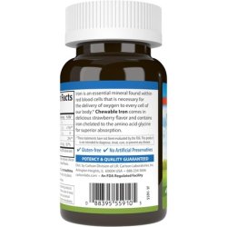 Carlson Chewable Iron 30mg Superior Absorption for Blood Health and Energy