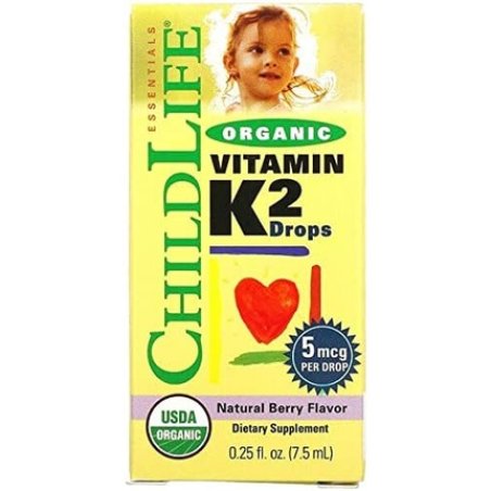 Child Life Organic Vitamin K2 Liquid Natural Berry 0.95 Pound