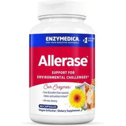 Enzymedica Allerase Nondrowsy Enzyme Supplement for Seasonal Relief