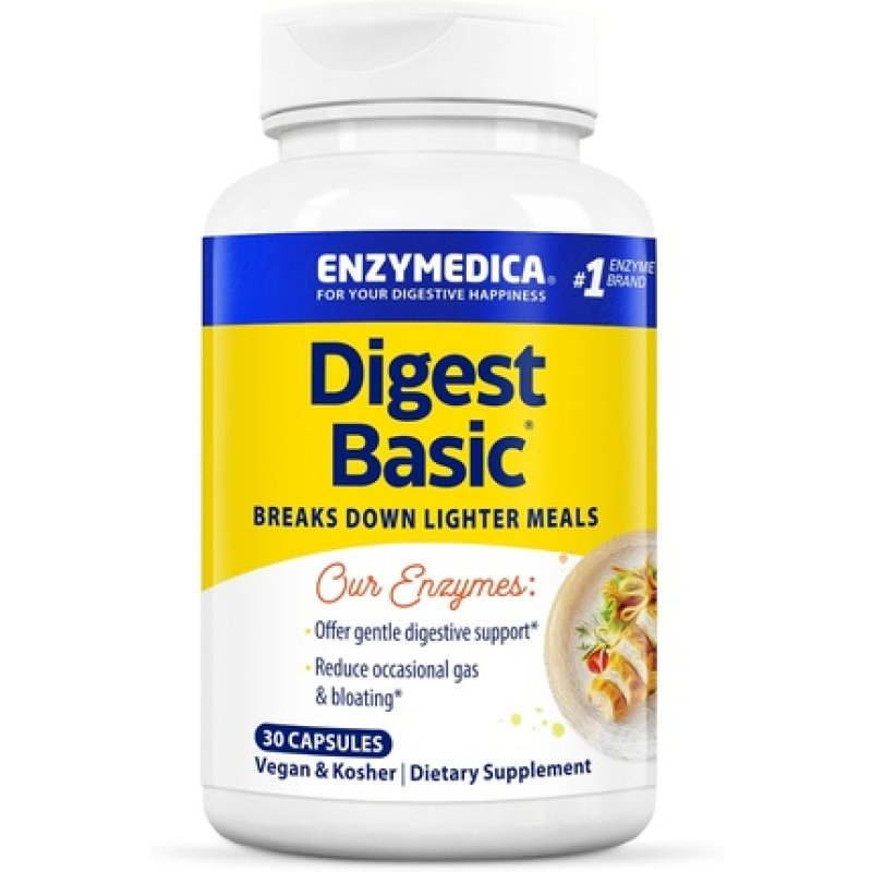 Enzymedica Digest Basic Essential Full Spectrum Digestive Enzymes 30 Count