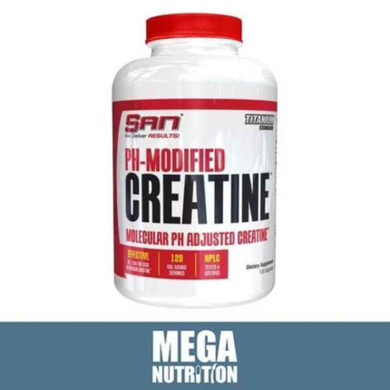 San Ph Modified Creatine Muscle Building Strength Complete Absorption 120 Capsules