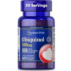 Puritan's Pride Ubiquinol 100mg Cardiovascular Health 60 Rapid Release Softgels