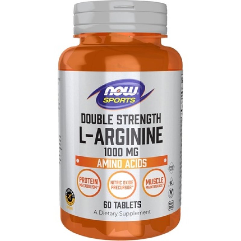 Now Foods L-Arginine Double Strength 1000mg Nitric Oxide