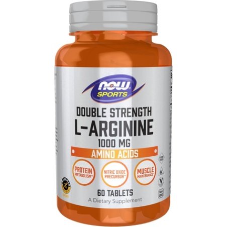 Now Foods L-Arginine Double Strength 1000mg Nitric Oxide
