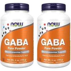 Now Supplements GABA Gamma-Aminobutyric Acid Powder - Neurotransmitter