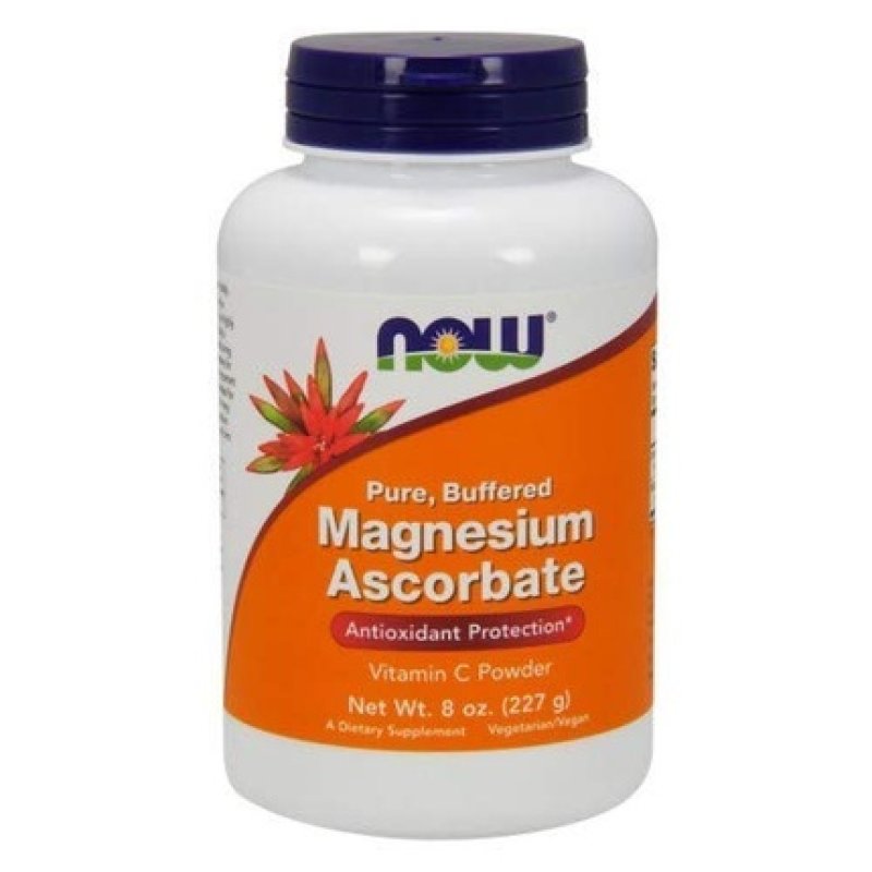 Now Foods Magnesium Ascorbate Powder 8oz - Pack of 6