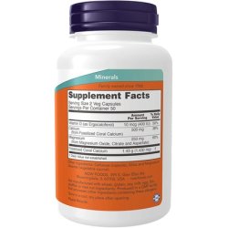 Now Foods Coral Calcium Plus Magnesium & Vitamin D 100 Capsules