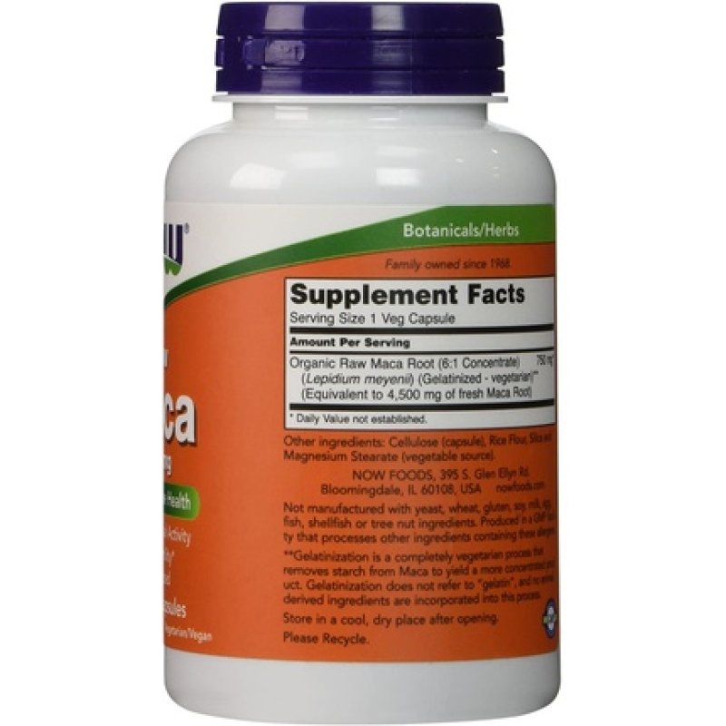 Now Foods Maca 750mg 90 Vcaps
