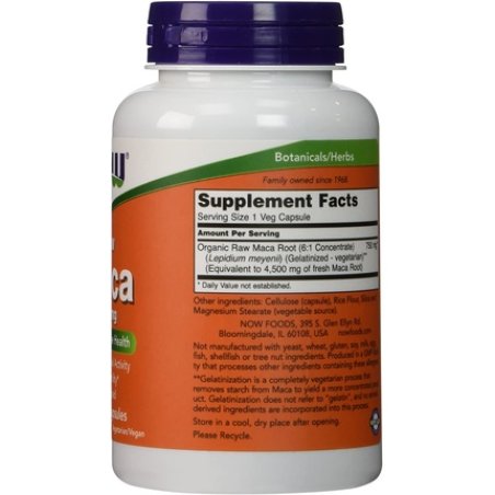 Now Foods Maca 750mg 90 Vcaps