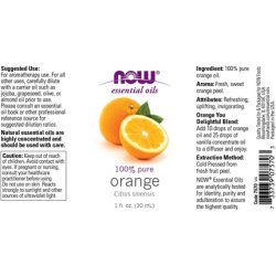 Now Foods Orange Essential Oil 1 fl oz 30 ml