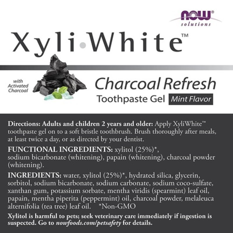 NOW Xyliwhite Charcoal Refresh Mint Toothpaste 181g