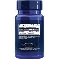 Life Extension Pyridoxal 5'-Phosphate (P-5-P) 100mg 60 Veg Capsules