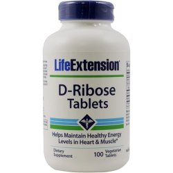 Life Extension D-Ribose Tablets 100 Vegetarian Tablets