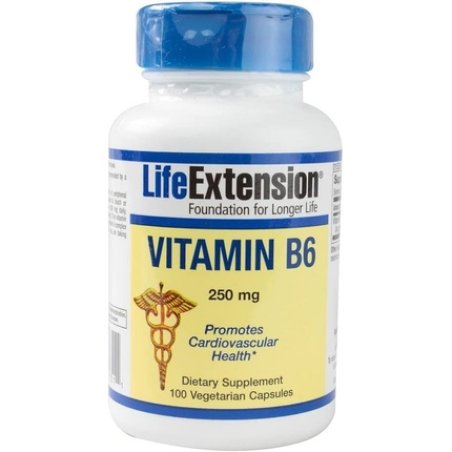 Life Extension Vitamin B6 250mg 100 Vegetarian Capsules