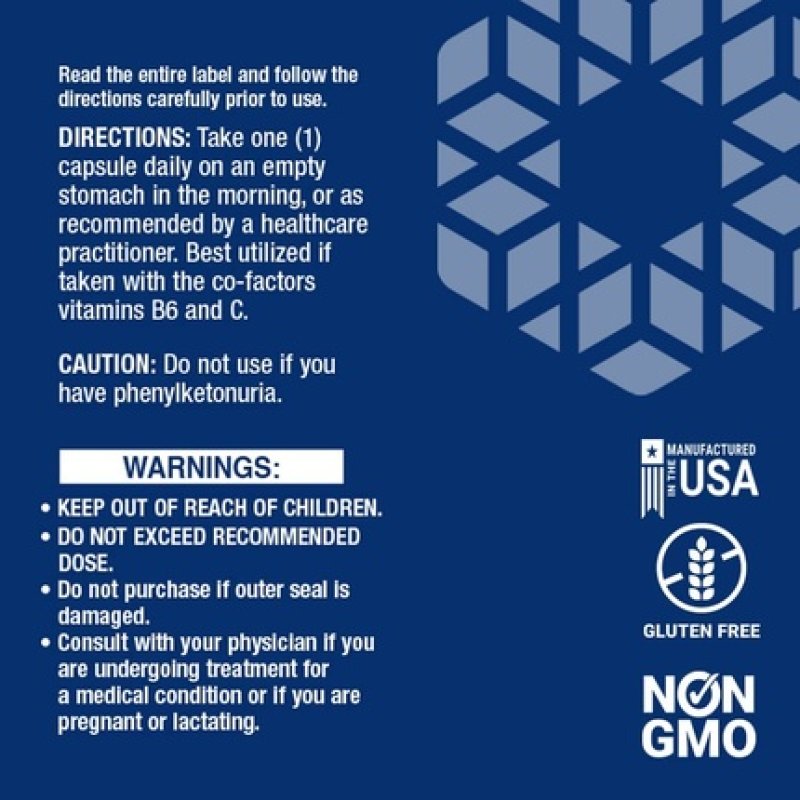 Life Extension D L-Phenylalanine 500mg Mood and Memory Support 100 Vegetarian Capsules