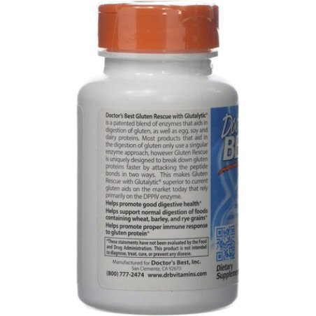 Doctor's Best Gluten Rescue with Glutalytic Capsules 60 Count