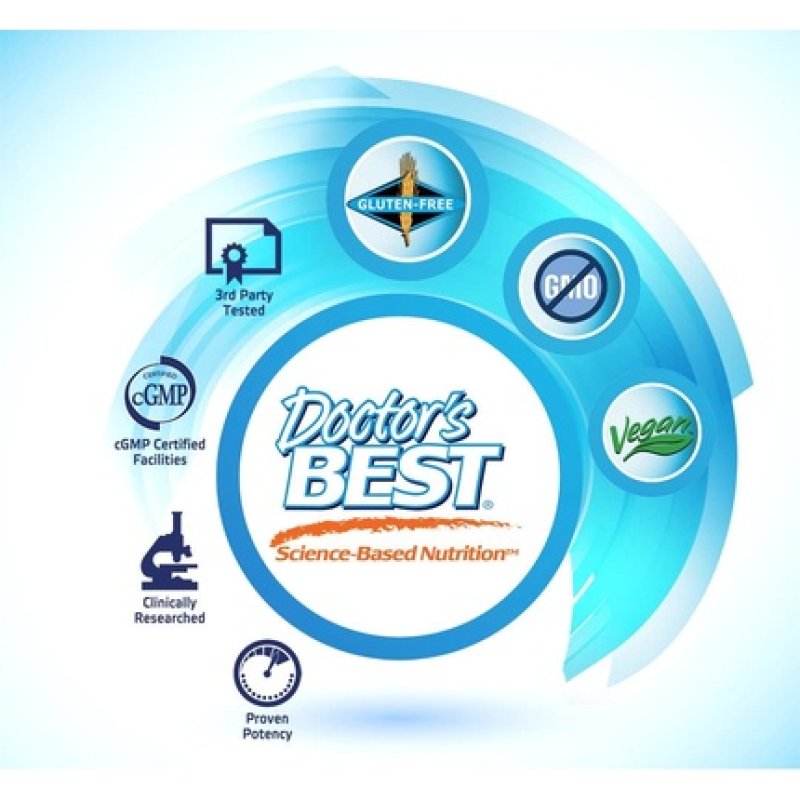 Doctor's Best Fully Active Folate 800mcg Vegetable Capsules 60 Count