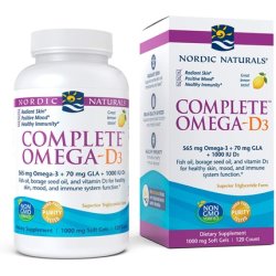 Nordic Naturals Omega 3/6/9 with Vitamin D3 1000mg 120 Softgels