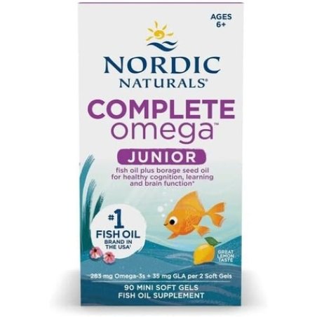 Nordic Naturals Complete Omega Junior 283mg Lemon 90 Mini Softgels