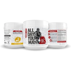 Rich Piana 5% Nutrition AllDayYouMay BCAA Powder 475ml 30 Servings Mango Pineapple