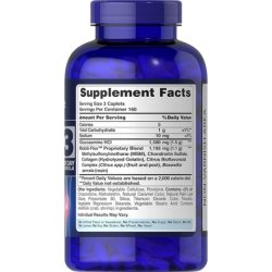 Puritan's Pride Glucosamine Chondroitin & MSM Capsules 3 Per Day Formula