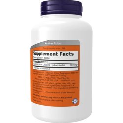 Now Foods L-Lysine 500mg 250 Tablets