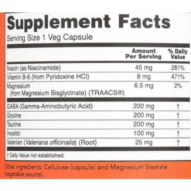 Now Foods True Calm Amino Relaxer 90 Capsules