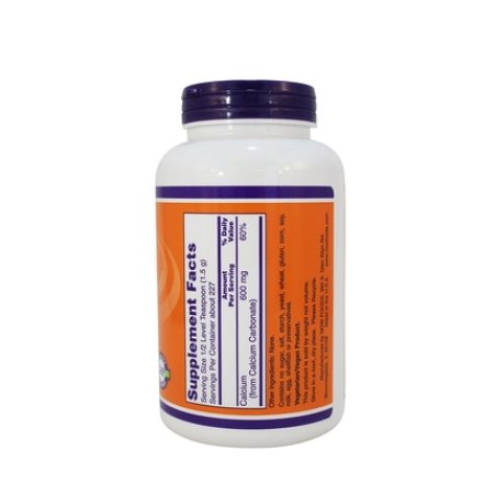 Now Foods Calcium Carbonate Powder Supports Bone Health 340g