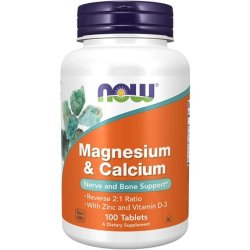 Now Foods Magnesium and Calcium 2:1 100 Tablets