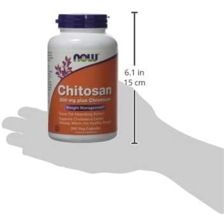Now Foods Chitosan Plus Chromium Capsules 500mg 240 Count