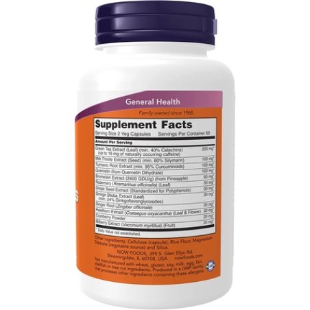 Now Foods Super Antioxidant Plant-Based Supplement 120 Capsules