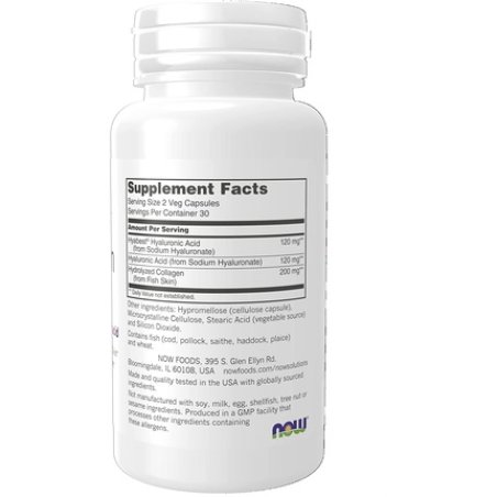 NOW Solutions Hydration Rescue with Hyabest Hyaluronic Acid 60 Veg Capsules