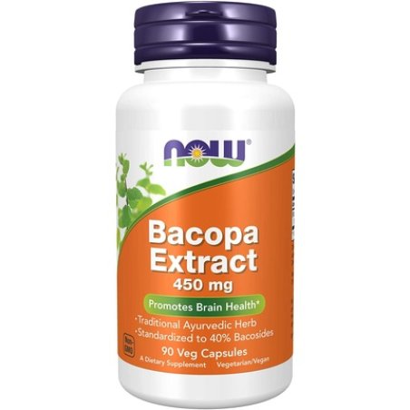 NOW Foods Bacopa Extract 450mg 90 Vcaps