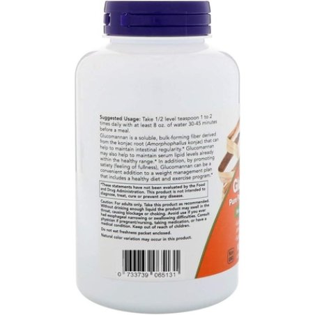 Now Foods Glucomannan Konjac Satiation Powder 227g 8oz