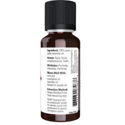 NOW Foods 100% Pure Spike Lavender Essential Oil 1oz