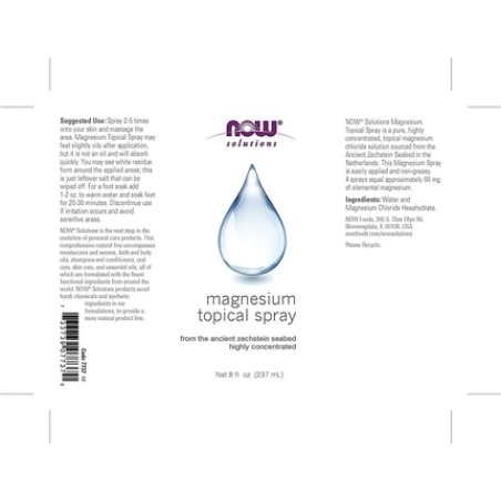 Now Foods Magnesium Topical Spray 237ml